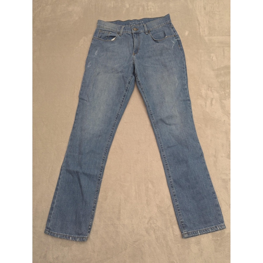 Mott & Bow Boyfriend Jeans Womens‎ 29 Blue Medium Wash High Rise Stretch Denim
